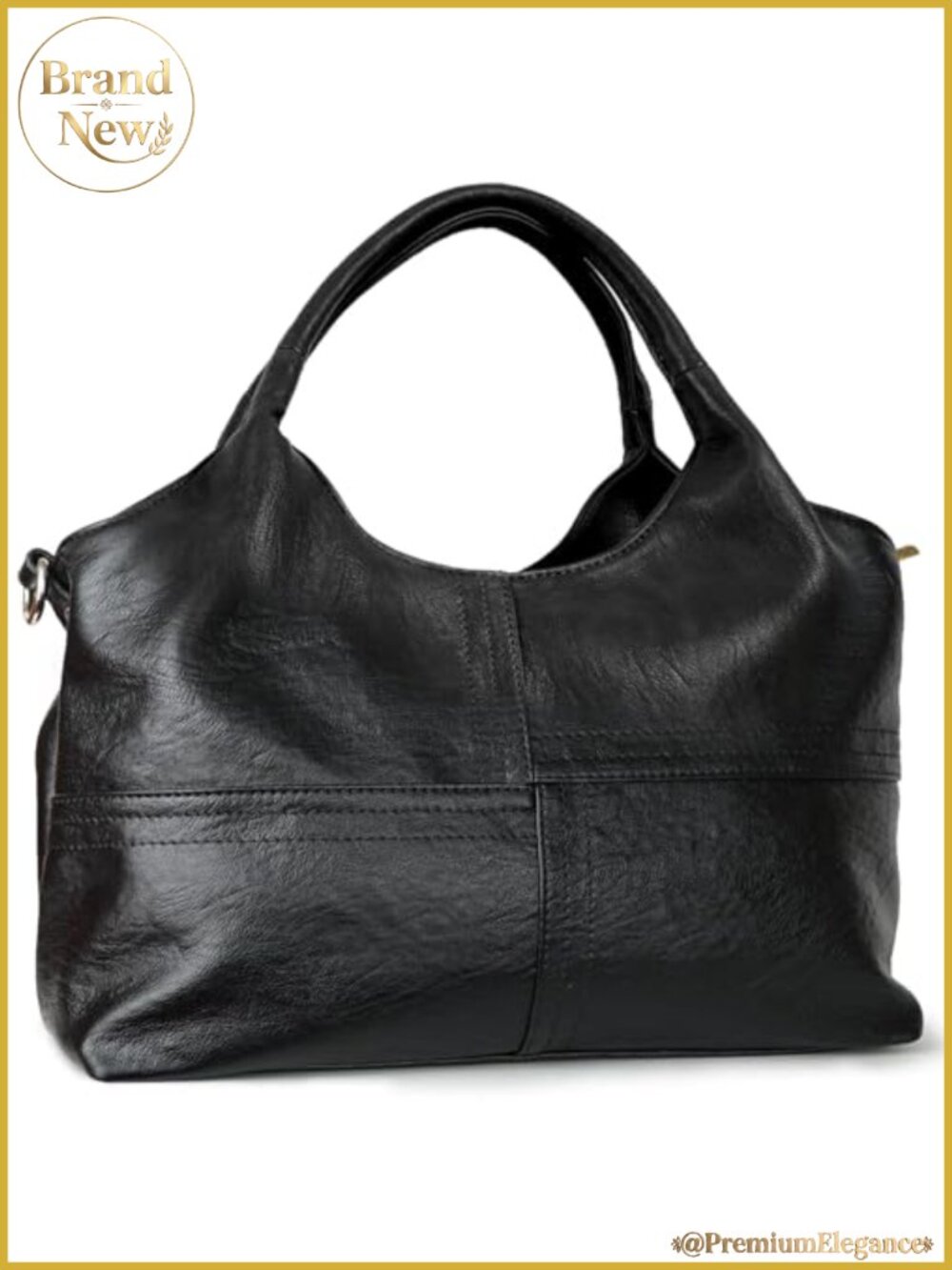 Vegan Leather Medium Purses for Women, Tote Hobo Satchel Bag with Detachable